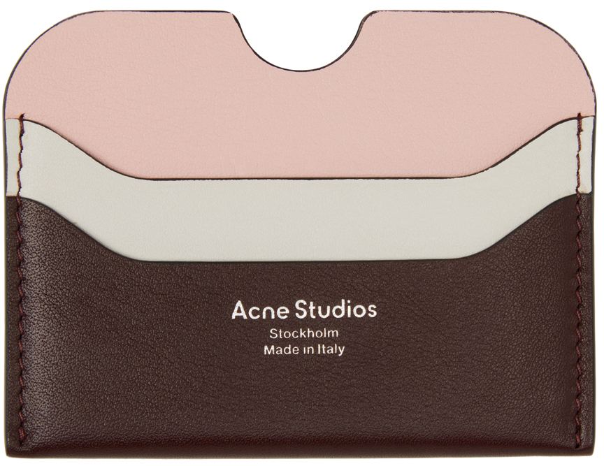 Acne Studios Multicolor Leather Card Holder