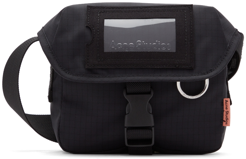 Acne Studios Nylon Messenger Bag Black