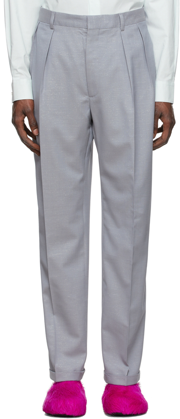 Acne Studios Grey Wool Trousers