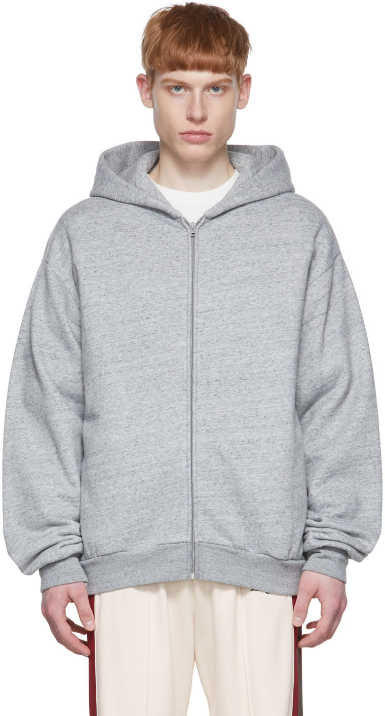 Acne Studios Zip-up Oversize Hoodie In 