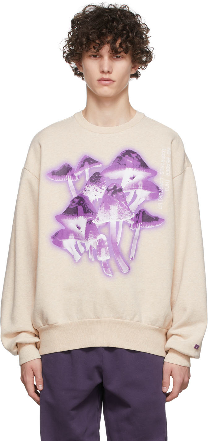 Acne Studios: Beige Cotton Sweatshirt | SSENSE UK