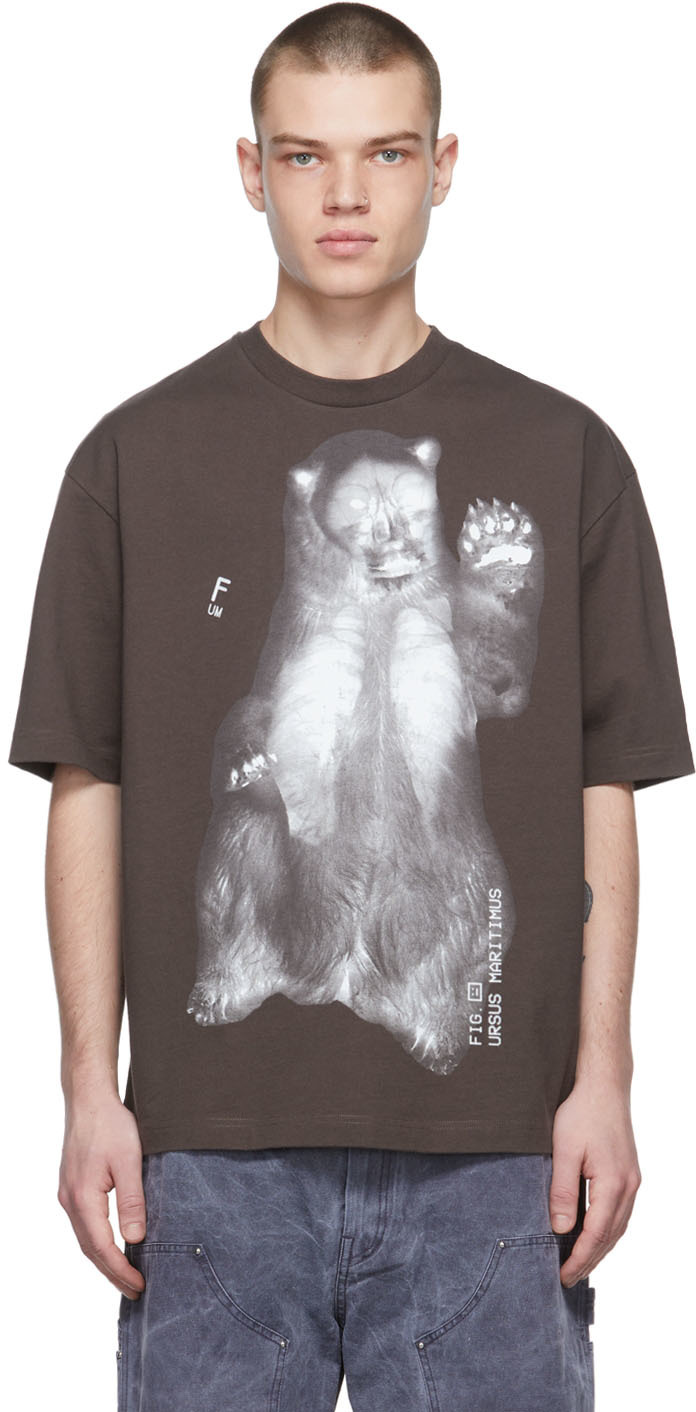 Brown X-Ray T-Shirt by Acne Studios on Sale