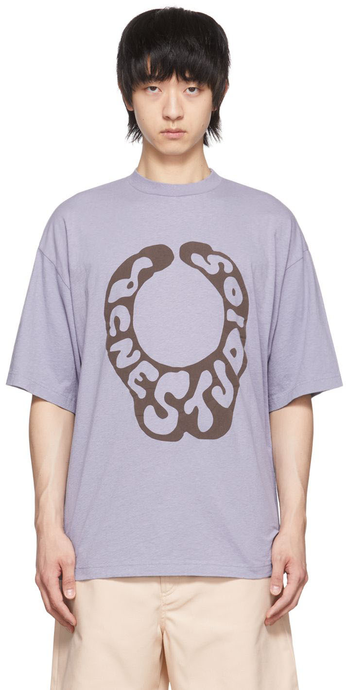 Acne Studios Purple Organic Cotton T-Shirt