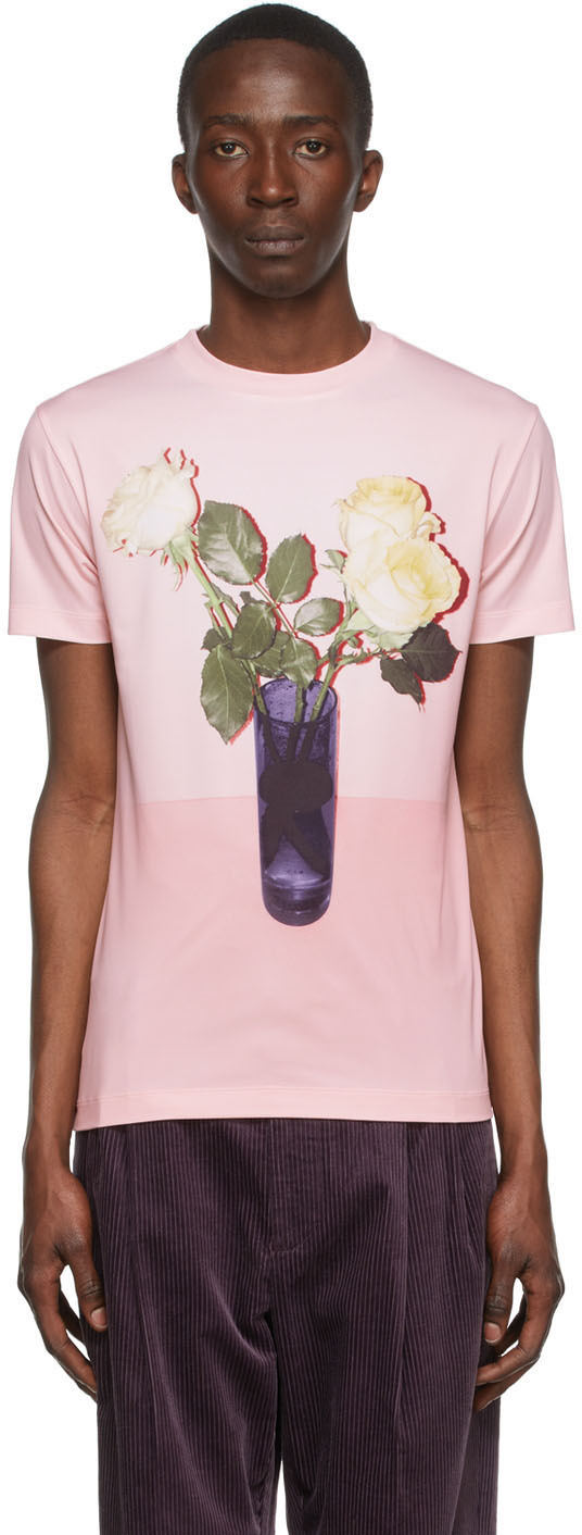 Acne Studios Pink Polyester T-Shirt