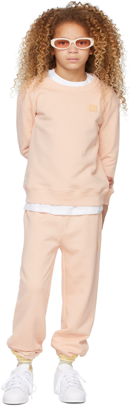 acne studios kids pink frack lounge pants