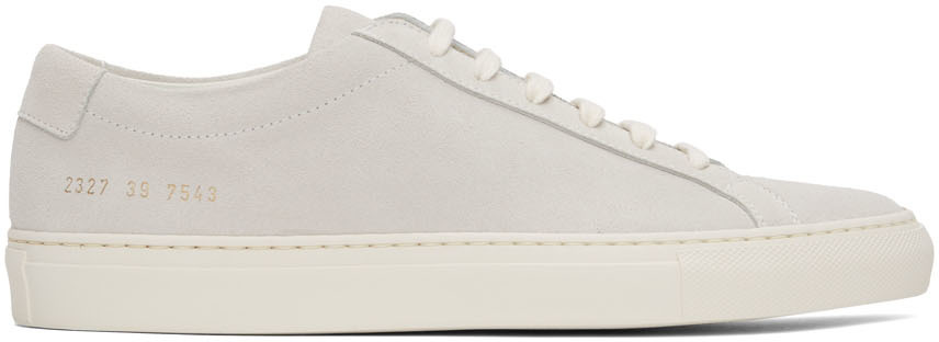 common projects gray suede