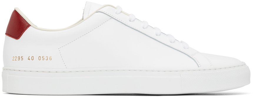 red common projects sneakers