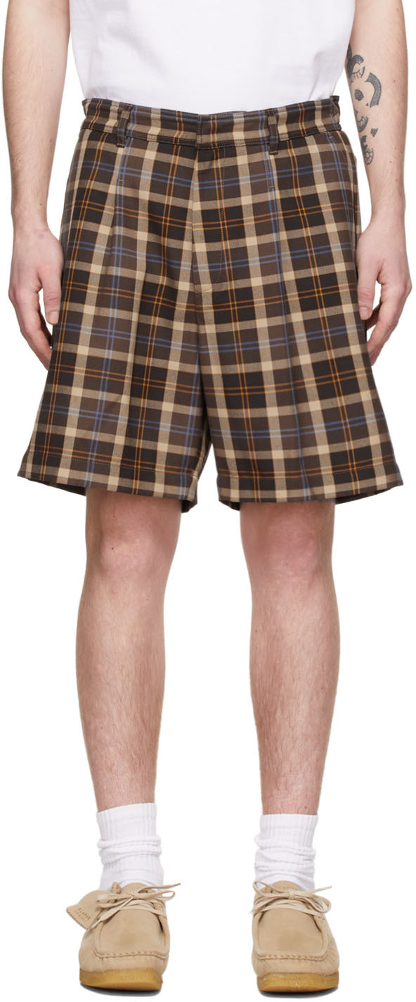 Stockholm (Surfboard) Club Brown Polyester Shorts