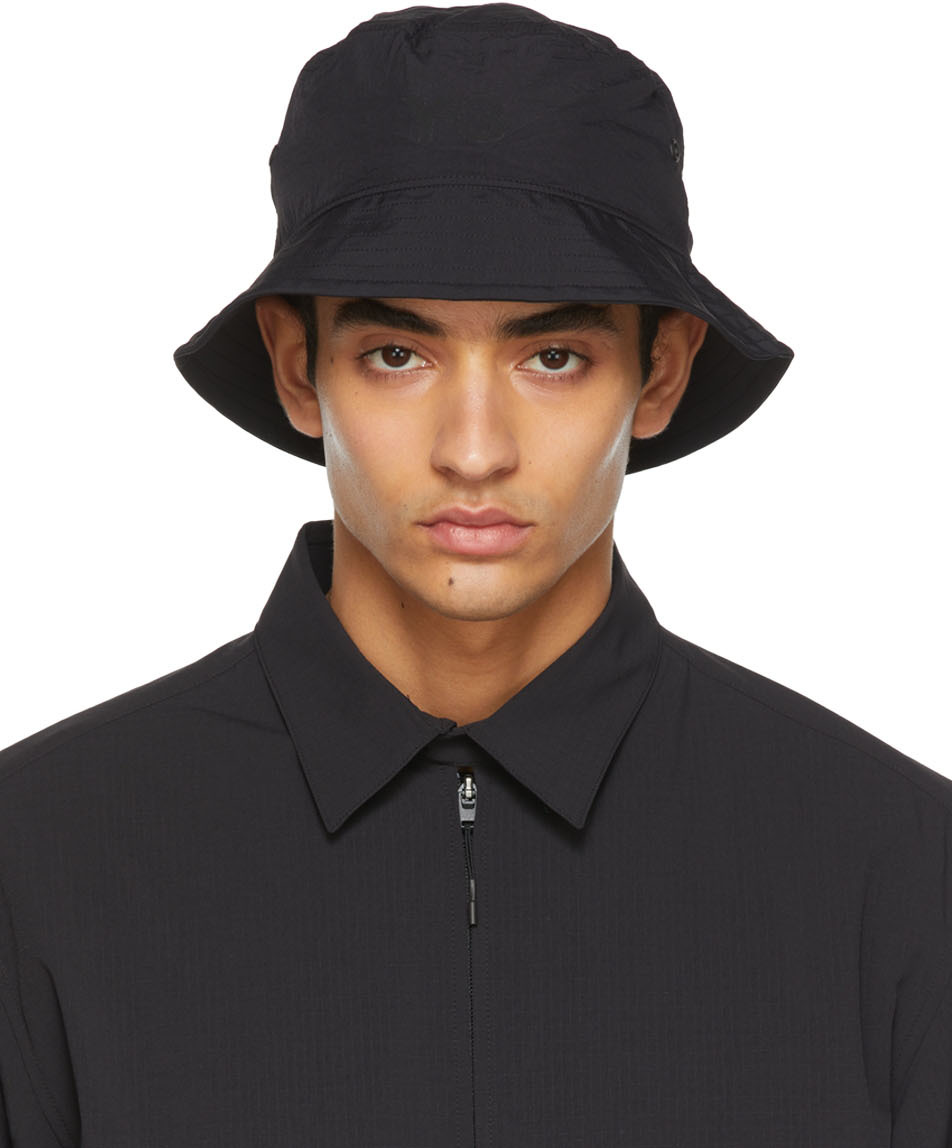 Y-3: Black Logo Bucket Hat | SSENSE Canada