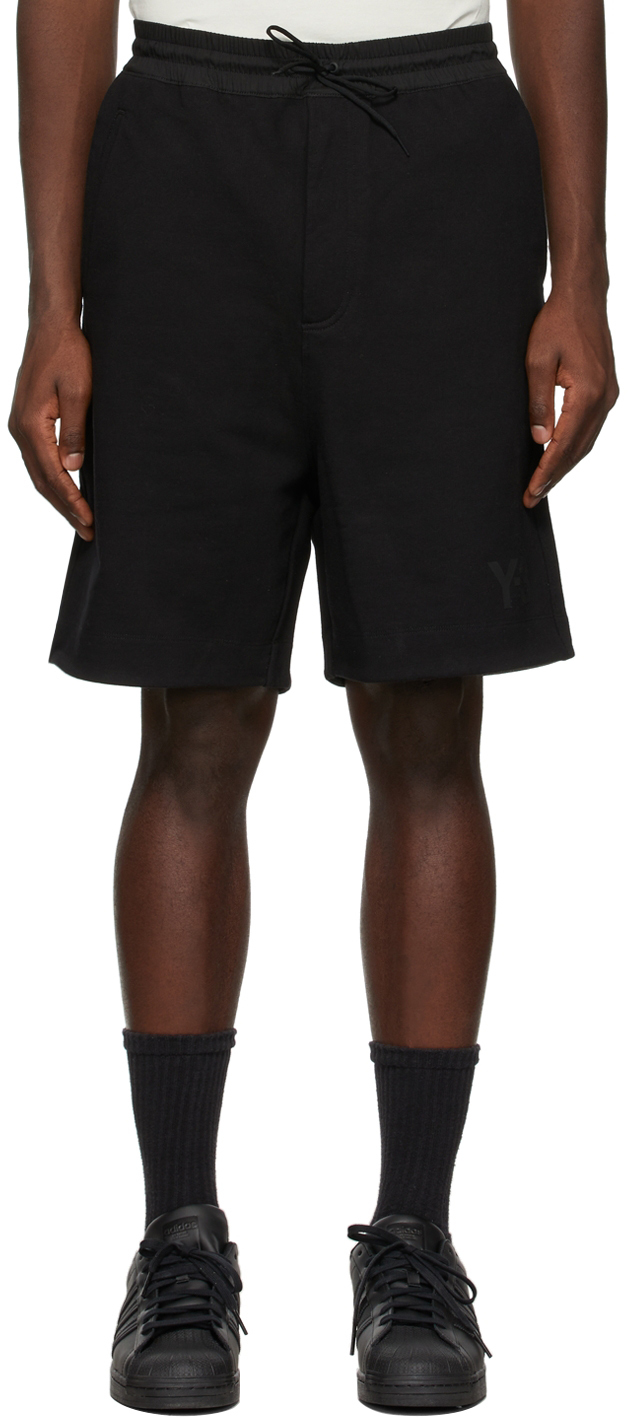 Y-3 Black Terry Shorts