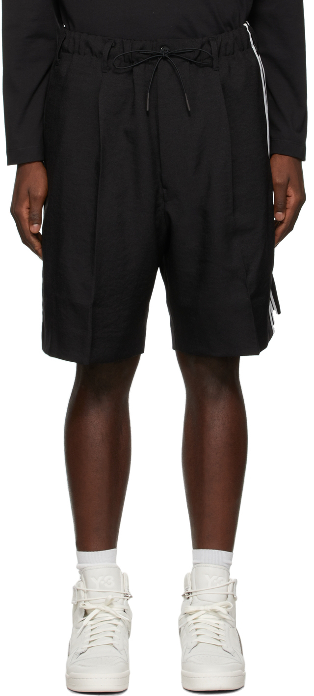 Y-3 Black CH1 Stripe Shorts