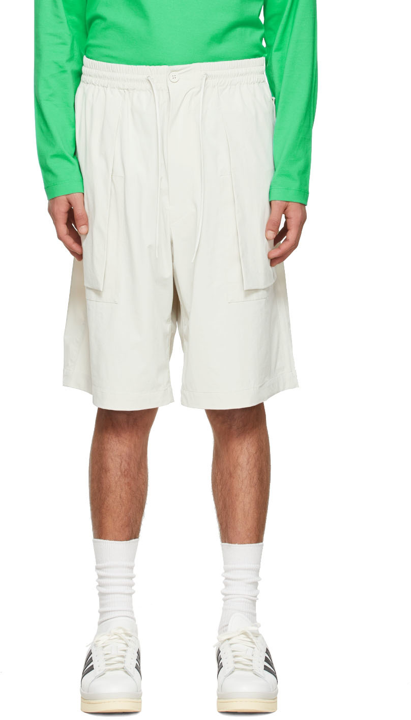 Y-3 Off-White Nylon Shorts