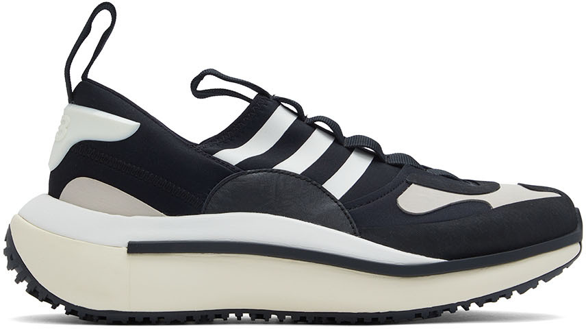 Black & White Qisan Cozy Sneakers by Y-3 on Sale