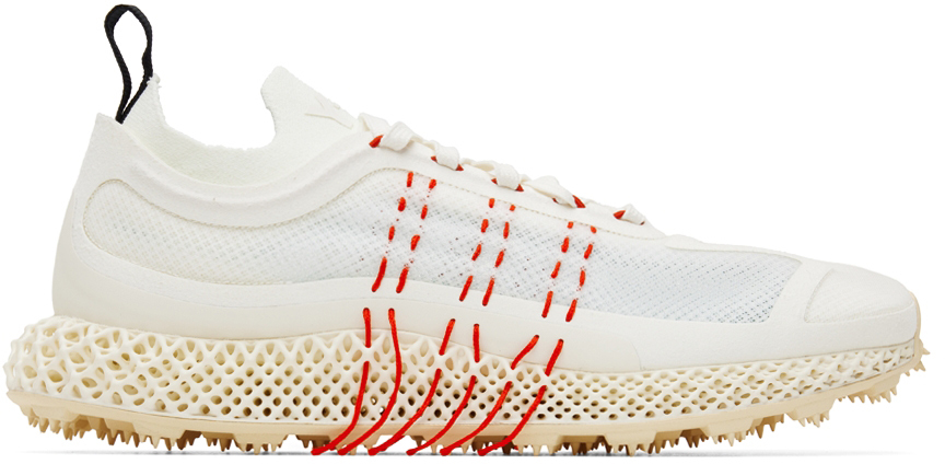 Y-3 White Runner 4D Halo Sneakers