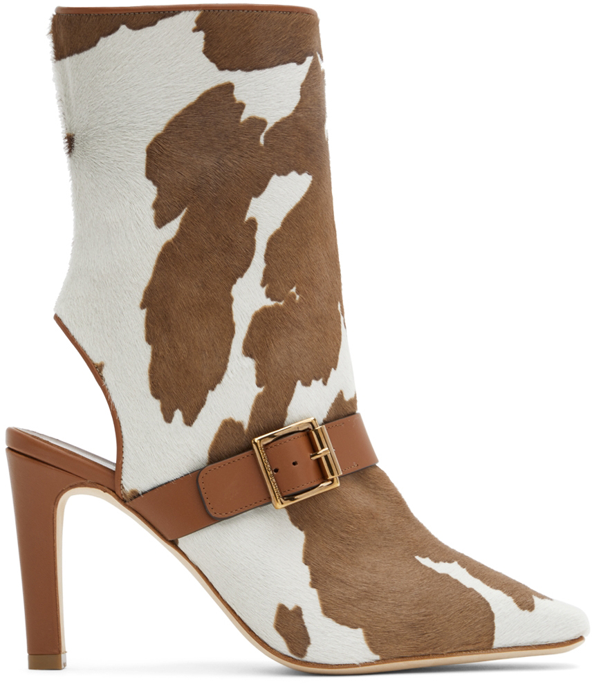 Manolo Blahnik Brown Kiona Ankle Boots