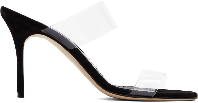 Manolo Blahnik Black Scolto Heeled Sandals
