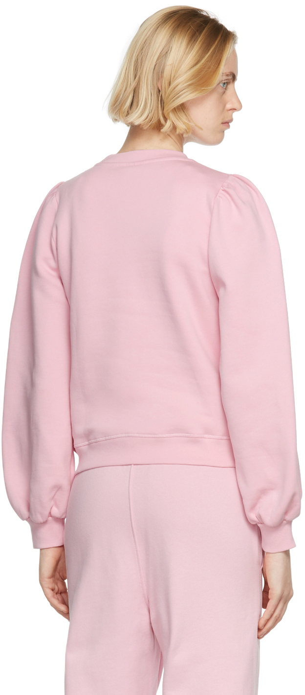 Ganni Logo Jacquard Isoli Dropped Shoulder Sweatshirt  (Activewear,Sweatshirts)