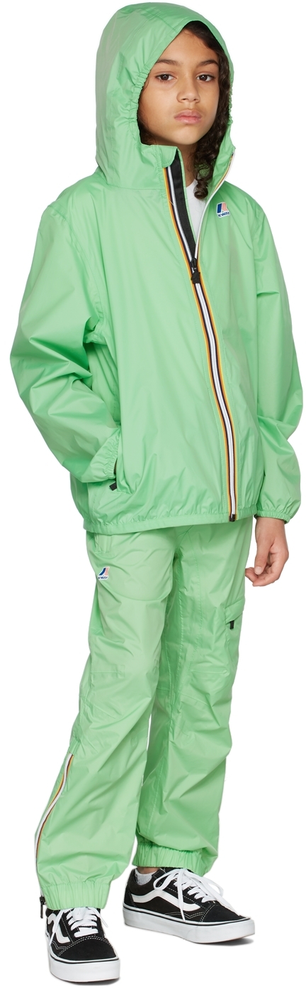 Kids Green Colorblock Raincoat SSENSE Clothing Jackets Rainwear 