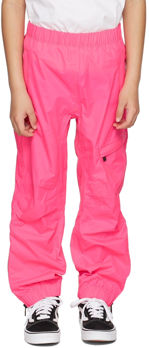 K-way Kids Pink 'le Vrai Edgard' Track Pants In X1b Fuschia