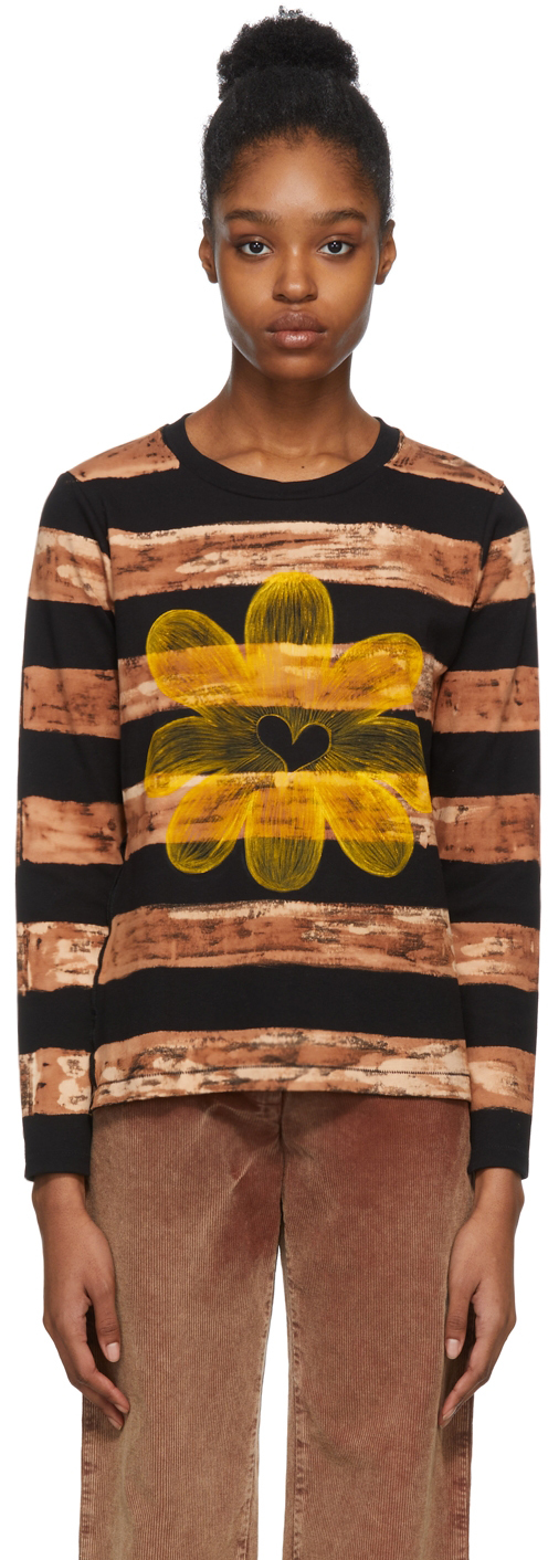 Anna Castellano SSENSE Exclusive Brown & Black Bee T-Shirt