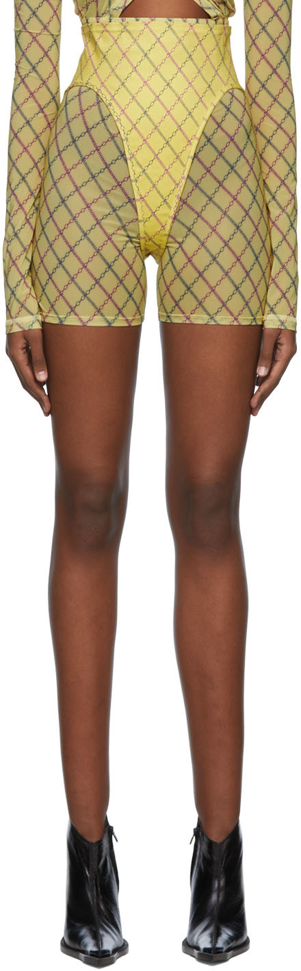 KNWLS: Yellow Cotton Shorts | SSENSE