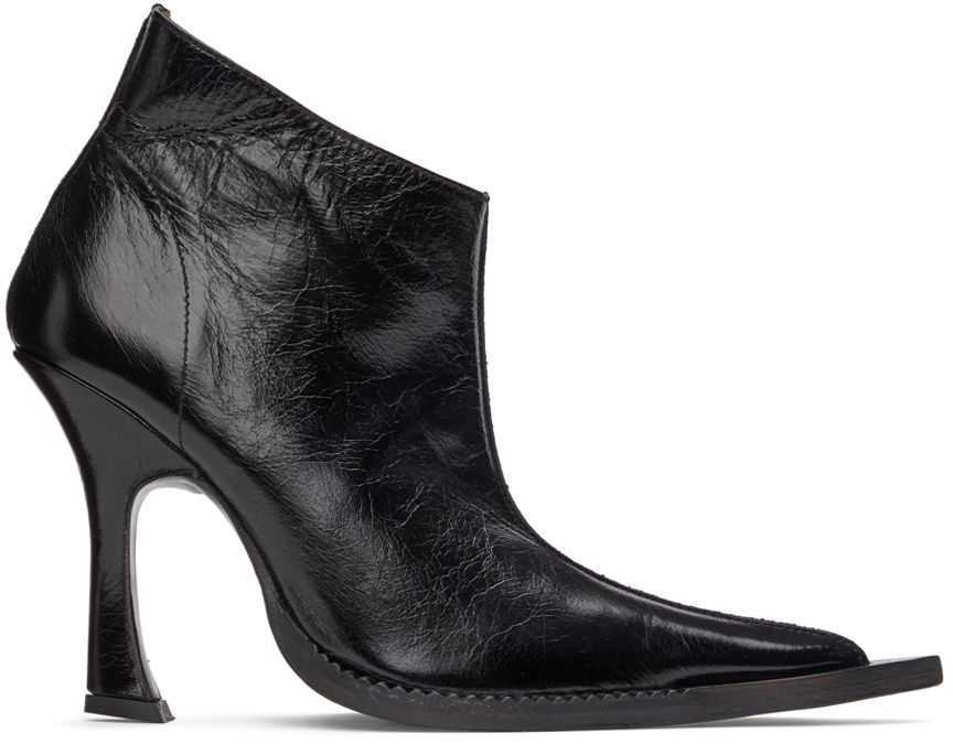 KNWLS Black Serpent Ankle Boots