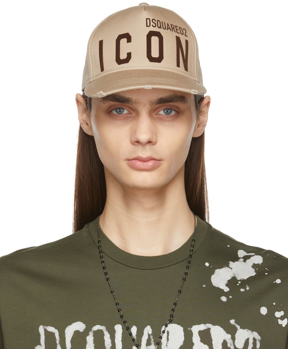 Mens Accessories Hats Save 24% DSquared² Cotton Reflective Icon Baseball Cap in Brown for Men 