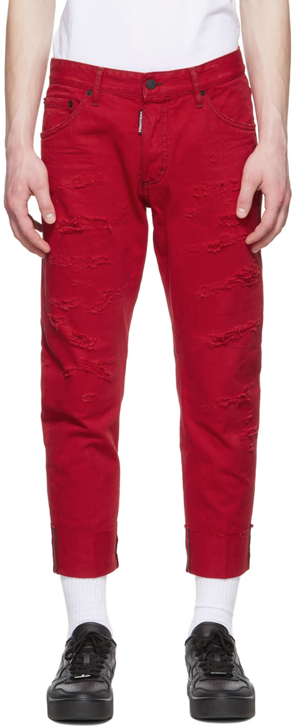 Dsquared2 Red 5-Pocket Jeans