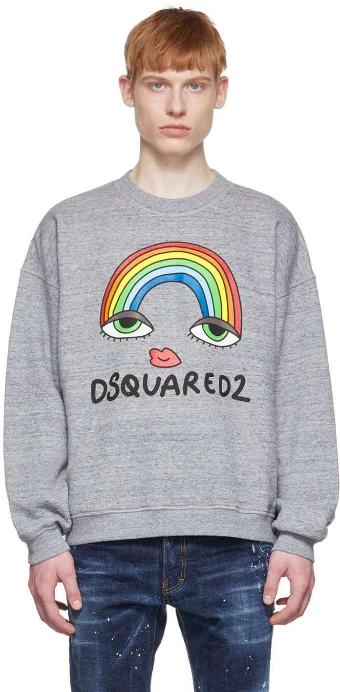 Dsquared2 Grey Cotton Sweatshirt