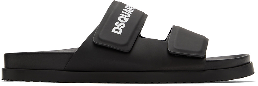 Dsquared2 Black Logo Sandals