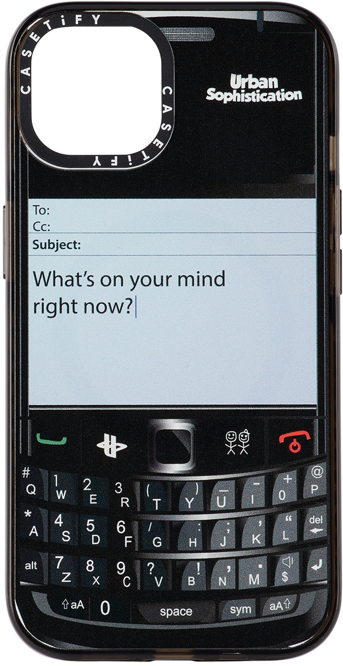 Ssense Accessori Custodie cellulare e tablet Custodie per cellulare Black BB Talk Customizer iPhone 13 Pro Max Case 
