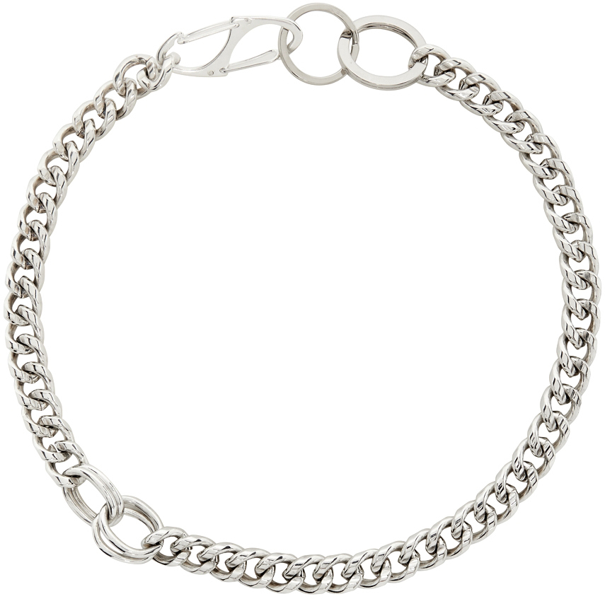 Martine Ali Silver Evie Curb Chain Necklace | ModeSens