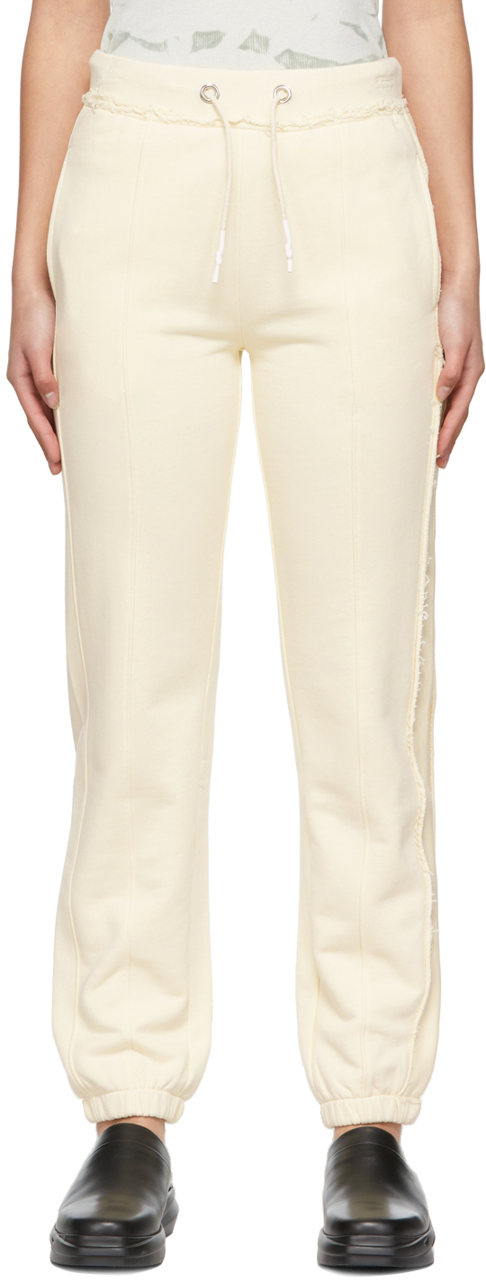 Helmut Lang Off-White Panel Lounge Pants