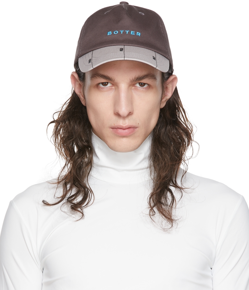 Botter Paris Fold Multicolor Cap In Dark Grey Light Grey
