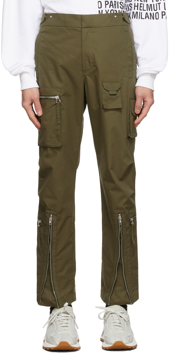 Helmut Lang Green Astro Utility Cargo Pants