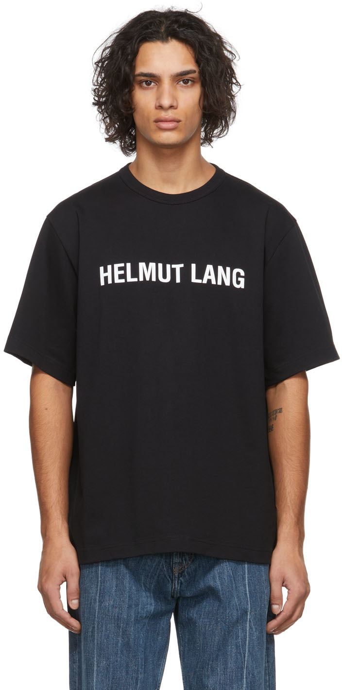 Helmut Lang ブラック Core ロゴ T シャツ
