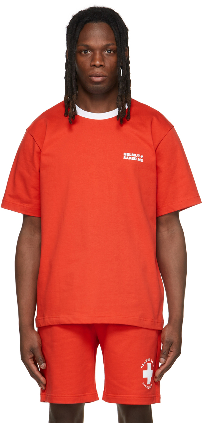 Helmut Lang Red Lifeguard T-Shirt