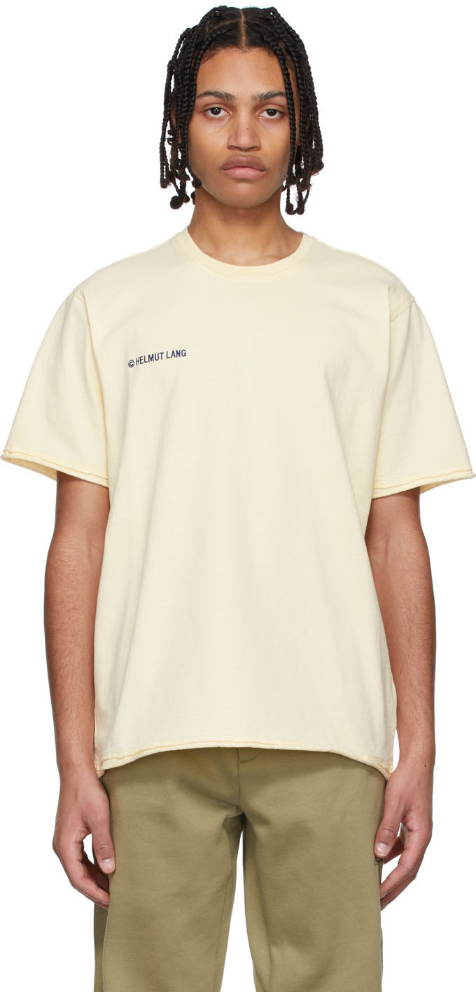 Helmut Lang Off-White Trapunto T-Shirt