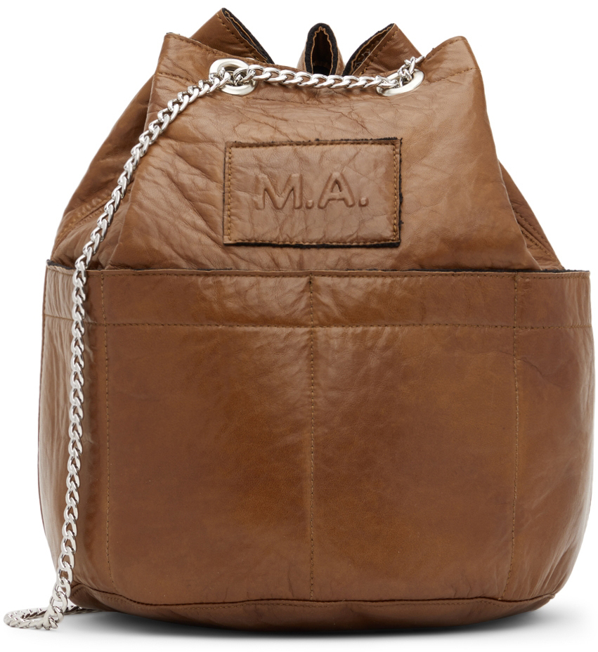 Martin Asbjørn Brown Chain Bonded Messenger Bag