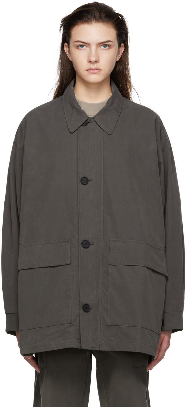Black Cotton Jacket by Fear of God ESSENTIALS on Sale