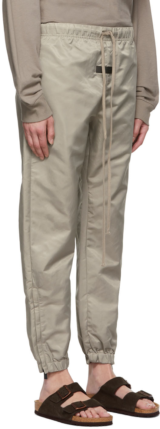  Fear Of God Essentials Taupe Nylon Track Pants 