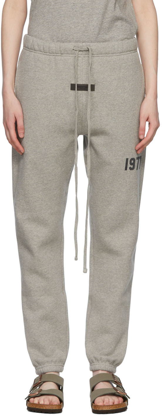 Essentials Gray Cotton Lounge Pants