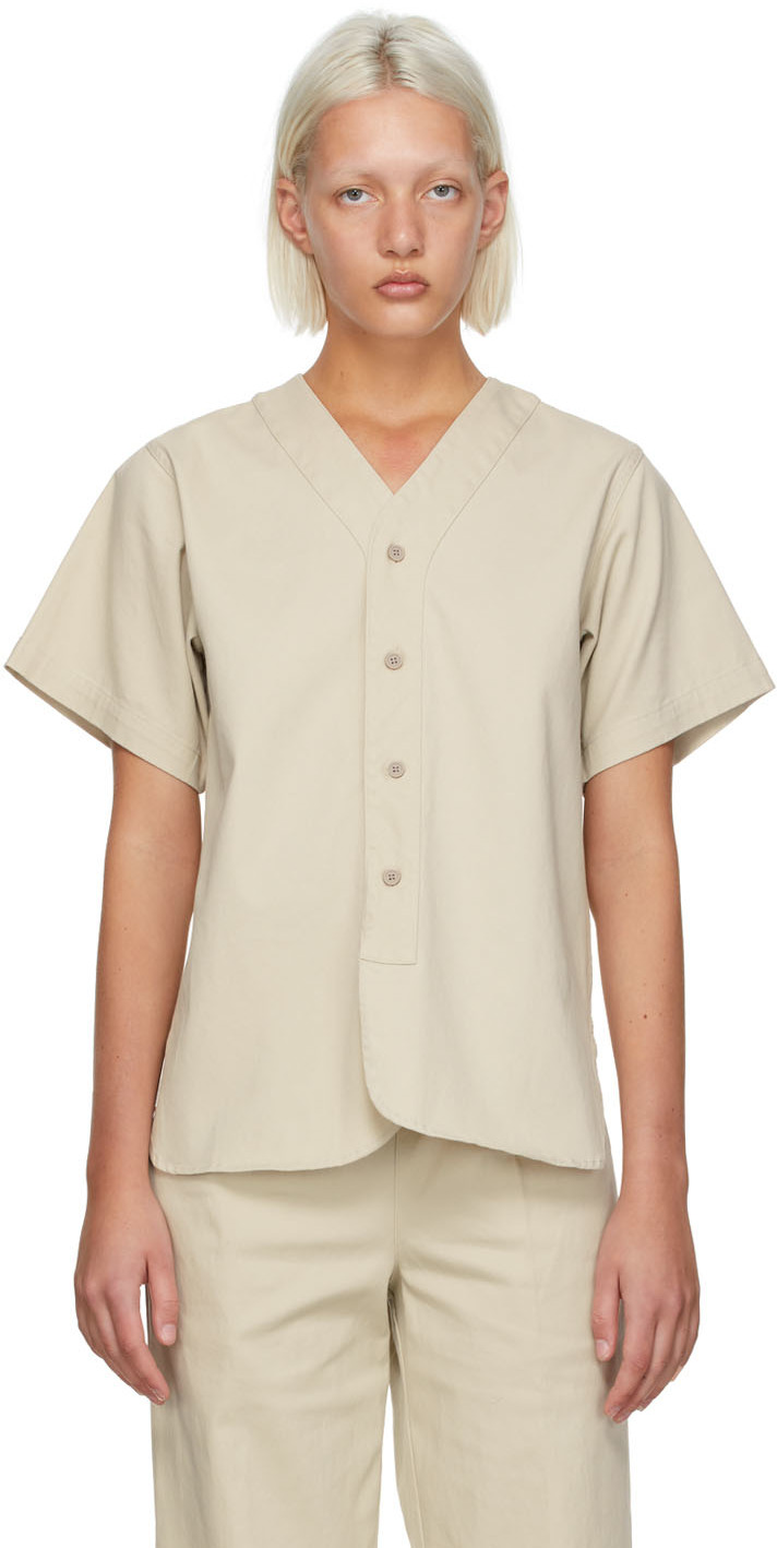 Essentials Beige Cotton Boy Scout Shirt