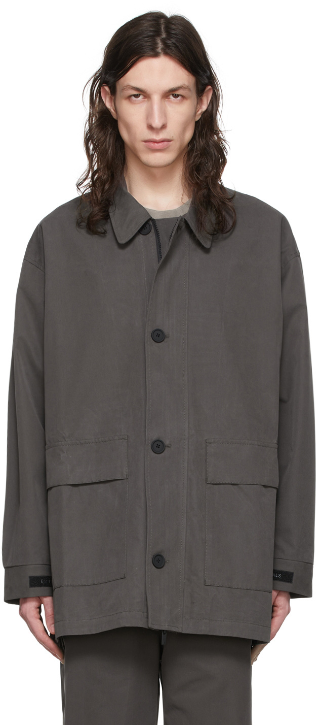 Black Cotton Jacket by Fear of God ESSENTIALS on Sale