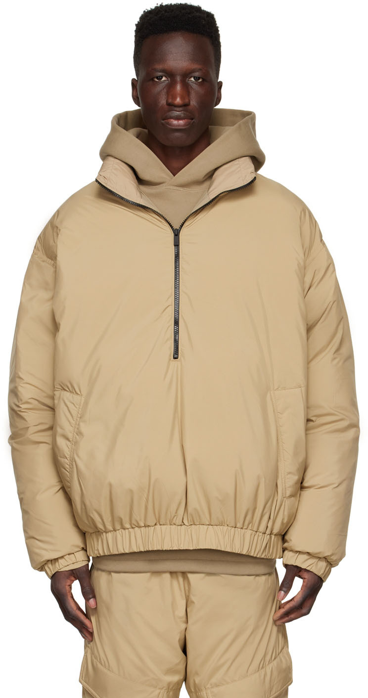 Tan Polyester Jacket by Fear of God ESSENTIALS on Sale