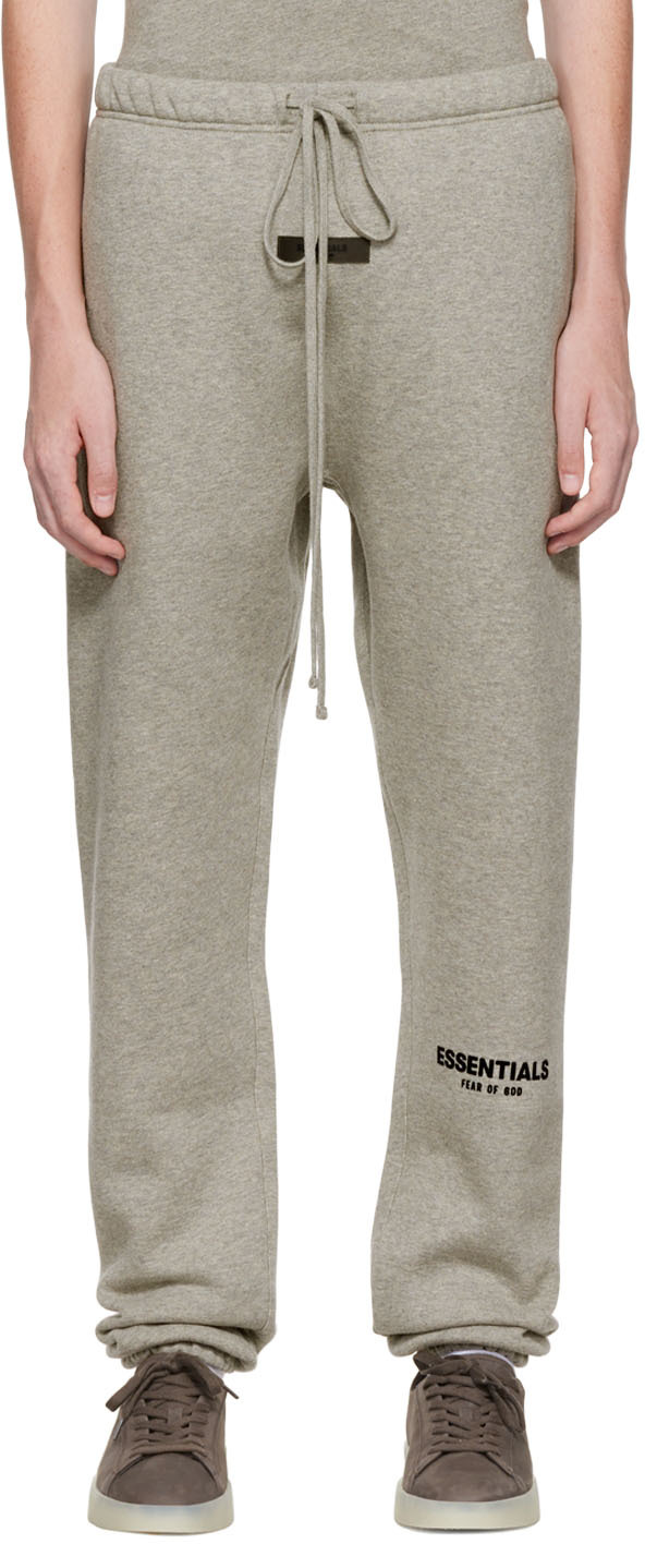 Essentials Gray Straight Lounge Pants