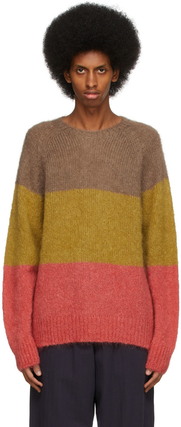 Multicolor Mohair & Wool Boxy Sweater