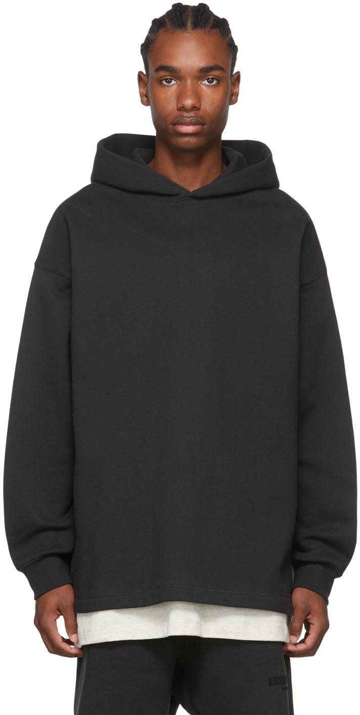 black essential hoodies