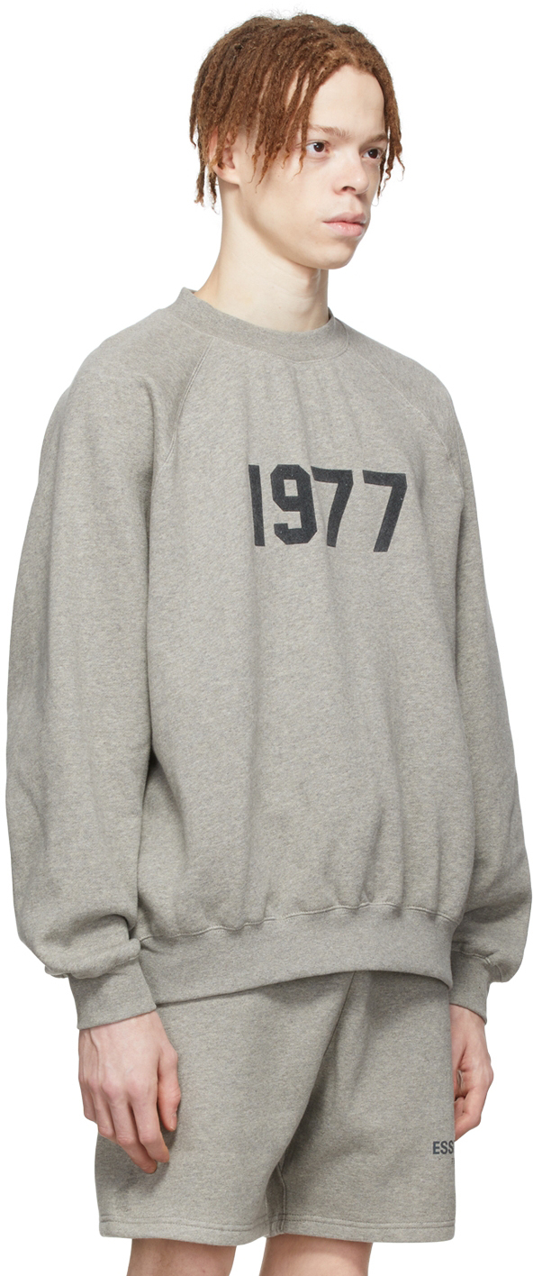 Fear of God ESSENTIALS Gray '1977' Sweatshirt | Smart Closet