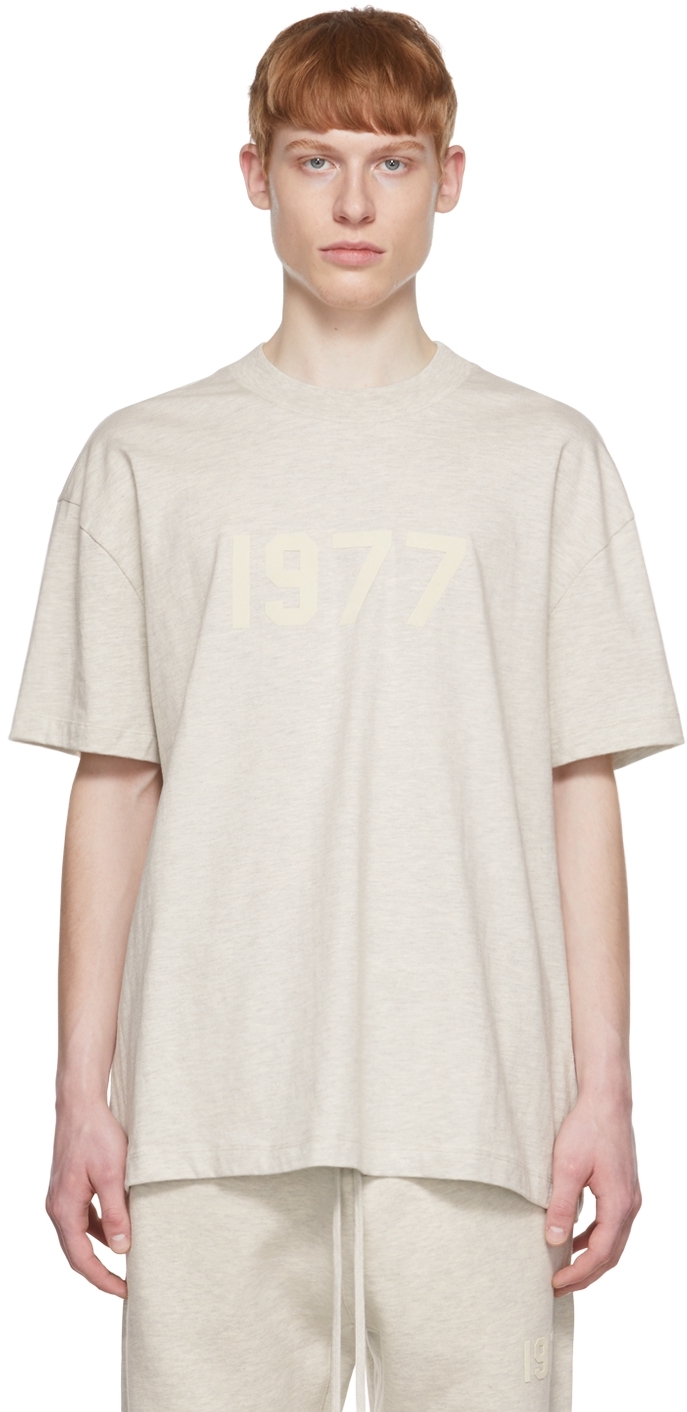 Essentials Off-white 1977 T-shirt In Light Oatmeal | ModeSens